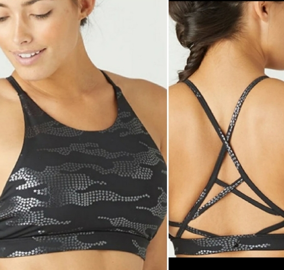Glyder Other - Cyclebar Glyder Apparel complex sports bra black star camo